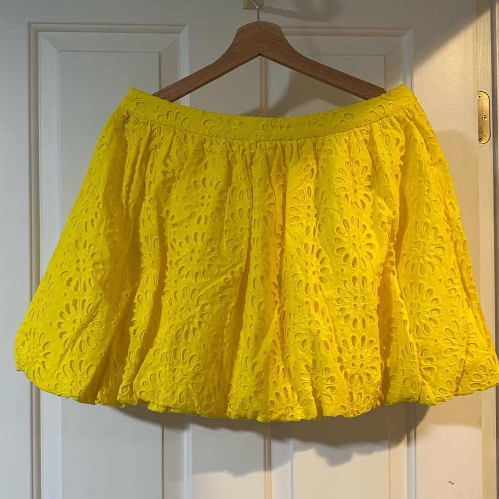 Lilly Pulitzer Bright Yellow Mini Skirt Leah Resort